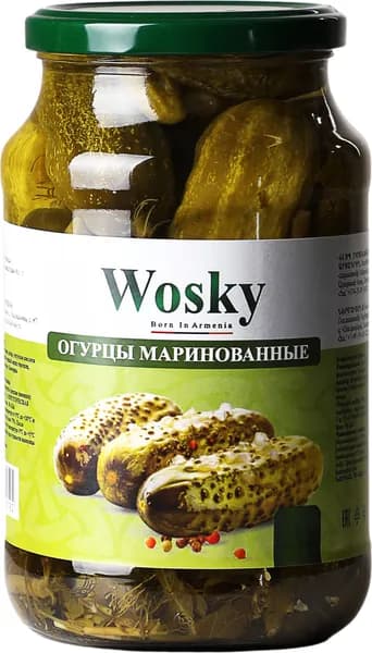 Огурцы маринованные Wosky, 720 г
