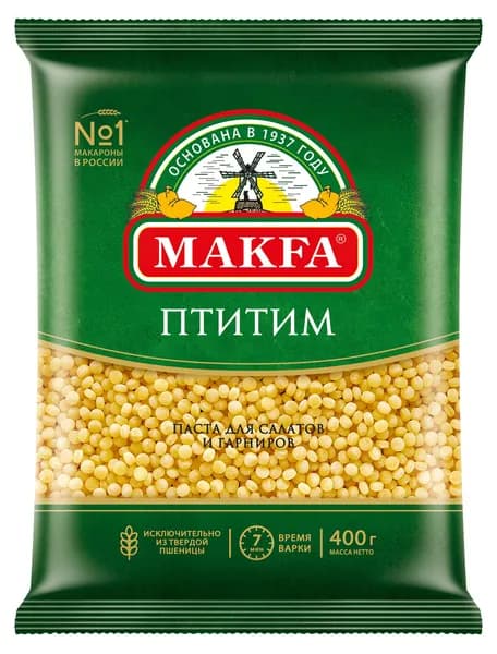 Макароны Makfa Паста птитим, 400 г
