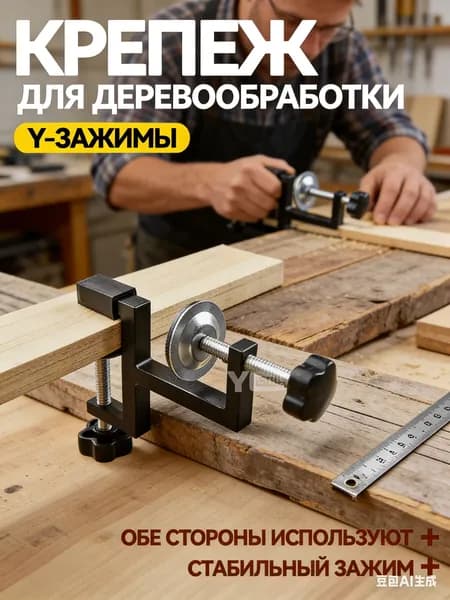 F-зажимы для деревообработки, прижим рычажный