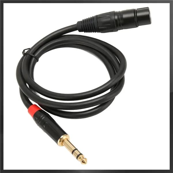 Кабель XLR-TRS, качественные материалы, для записи и живых выступлений