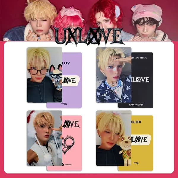 Карточки XLOV альбом карты UXLXVE RUI EVOL HARU k-pop карточки коллекционные 54 * 86 мм 4 шт