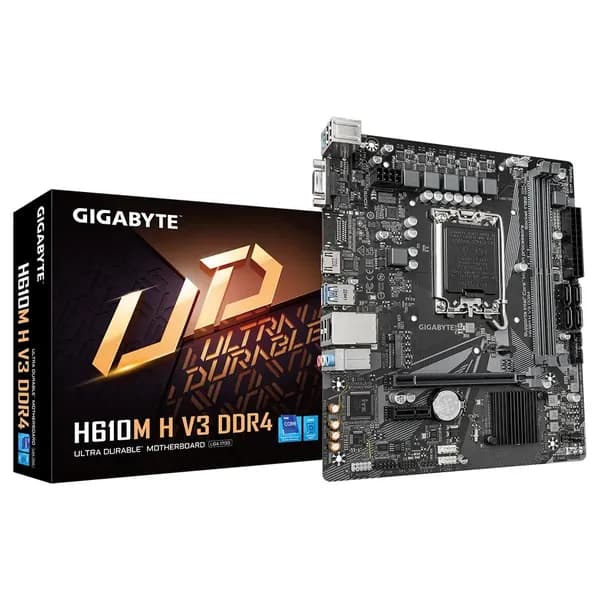 Материнская плата GIGABYTE H610M H V3 DDR4, Socket1700, Intel H610, mATX