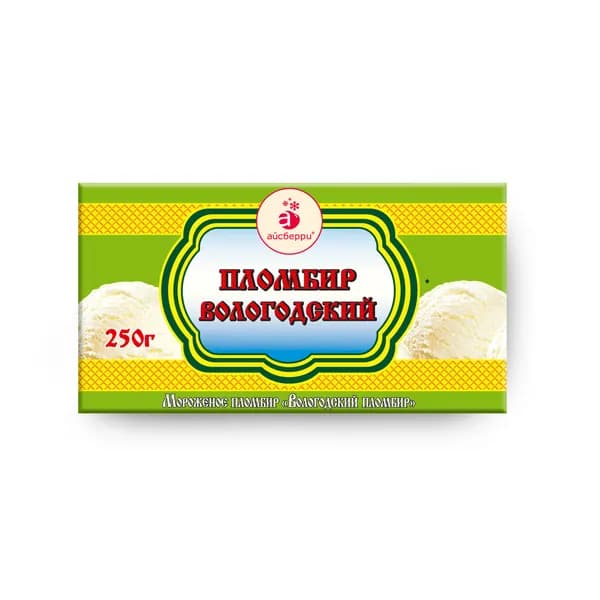 Пломбир 250 г, Вологодский пломбир