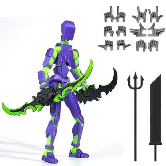 Action Figure, 3D-печатные многошарнирные подвижные настольные украшения для любителей игр, собранные