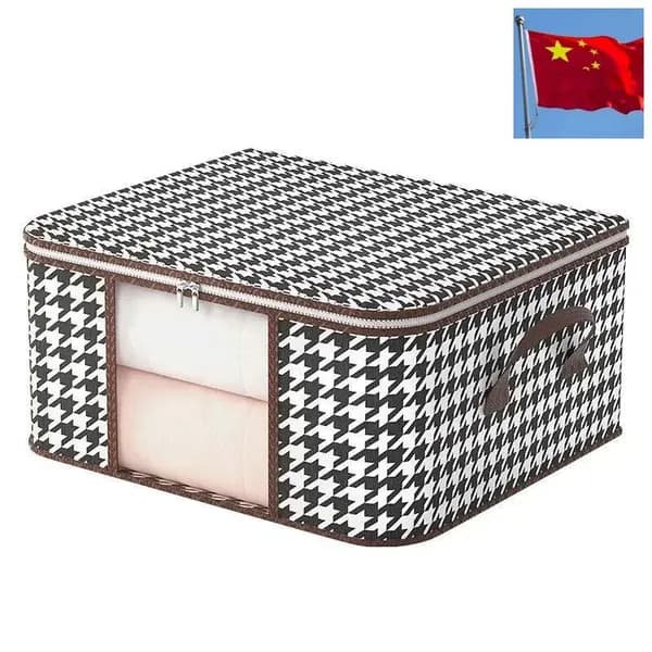 Органайзер для хранения вещей 60x40x30 см 1 шт светло-коричневый