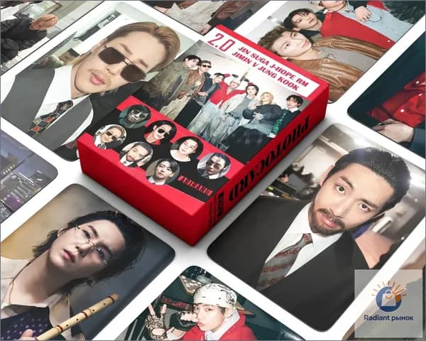 127шт/коробка BTS Фотокарточки 2.0 Карты kpop BTS карточка BTS ARIRANG Коллекционная