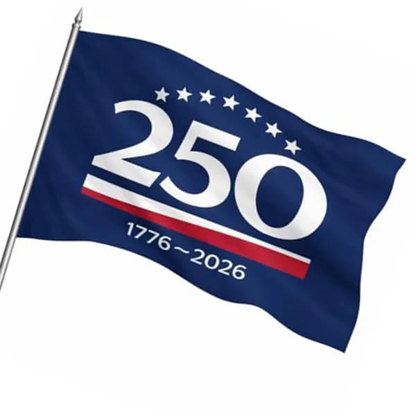 Флаг США к 250-летию независимости, полиэстер, 150 90 см