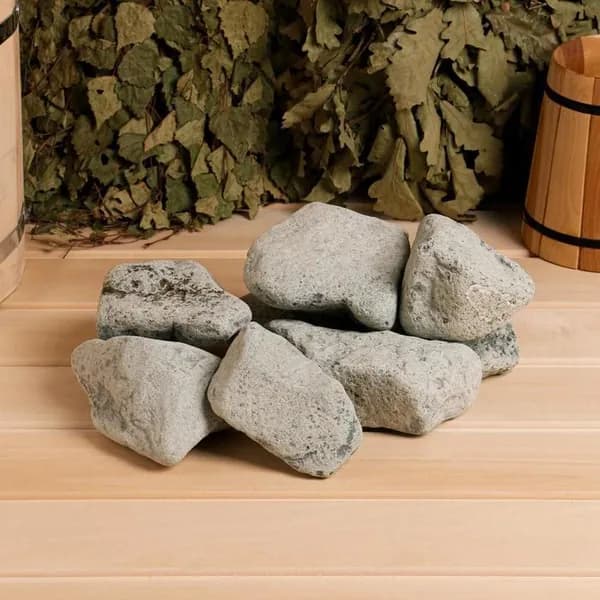 Камни для бани Порфирит, 20 кг, галтованные, фракция 7-12 см