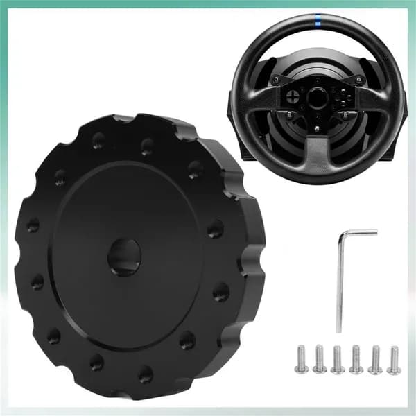 Адаптер для руля, алюминиевый, черный, для Thrustmaster T300 T500, для авто и модификаций