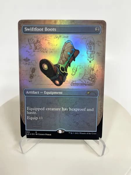 Магия сбора прокси-карт Высококачественные нефольговые Swiftfoot Boots SLD #606 foil