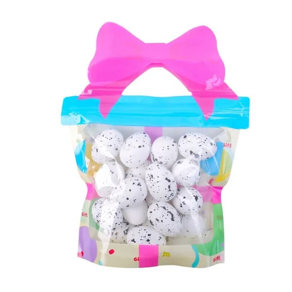 18 штук крапчатых яиц разноцветная пена для наполнения корзин