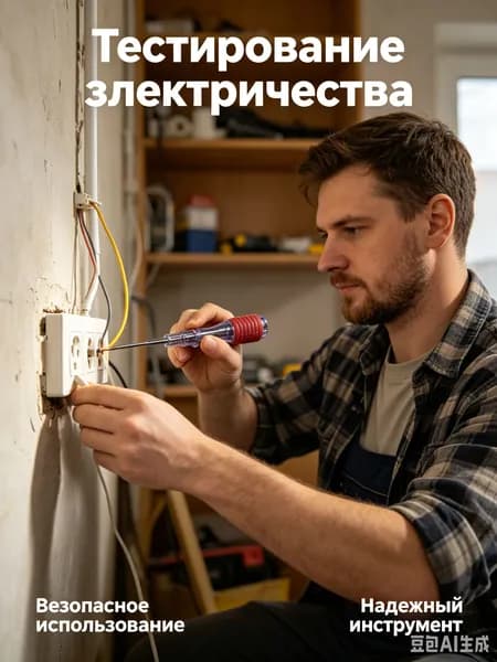 Индикатор напряжения тестер тока для дома, проверки проводки, розеток и электрических цепей