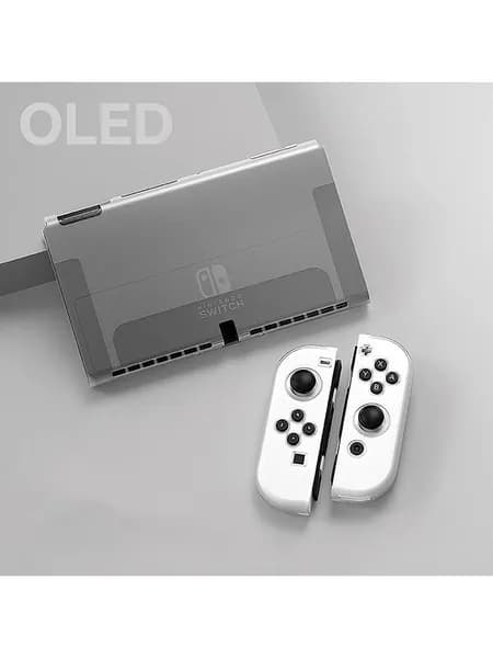 Защитный чехол для OLED-консоли Switch и мягкого чехла Joy-Cons из ТПУ Противоударный ультратонкий для семейных игровых вечеринок