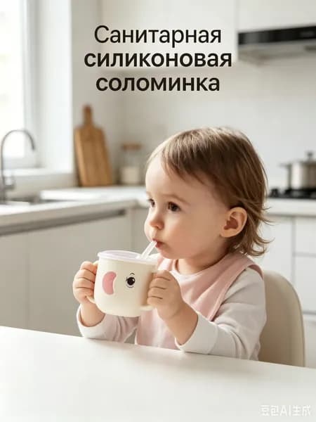 Детская соломенная чашка 1