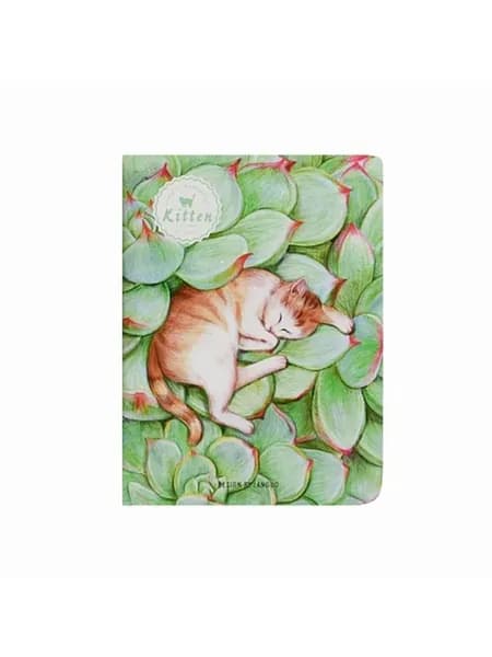 Блокнот "Kitten" В зелени А6