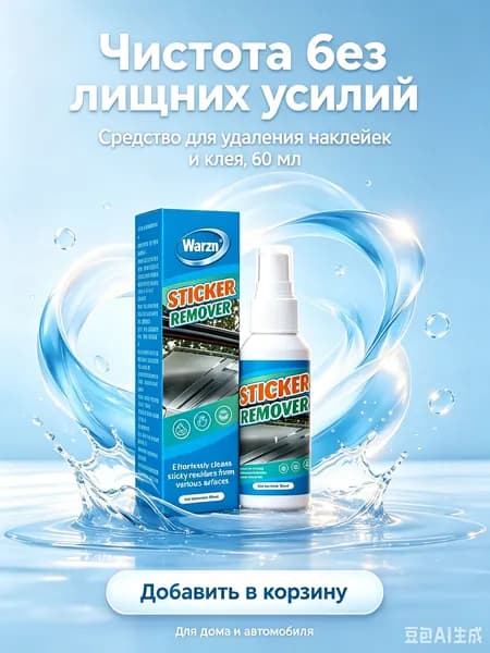 Средство для удаления тейпа 3.5см Х 12.2 см