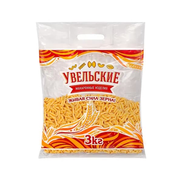 Макароны Увелка перышки, 3 кг