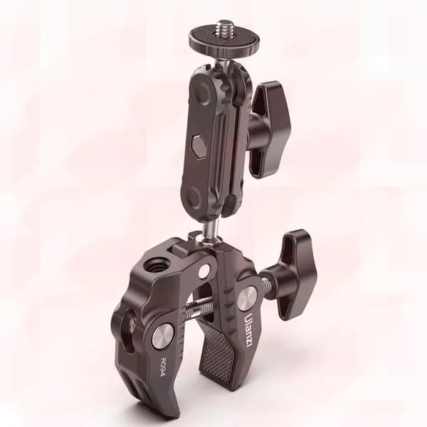 Ulanzi R094 Многофункциональное шаровое крепление Super Clamp с двойной вращающейся на 360 шаровой головкой из алюминие