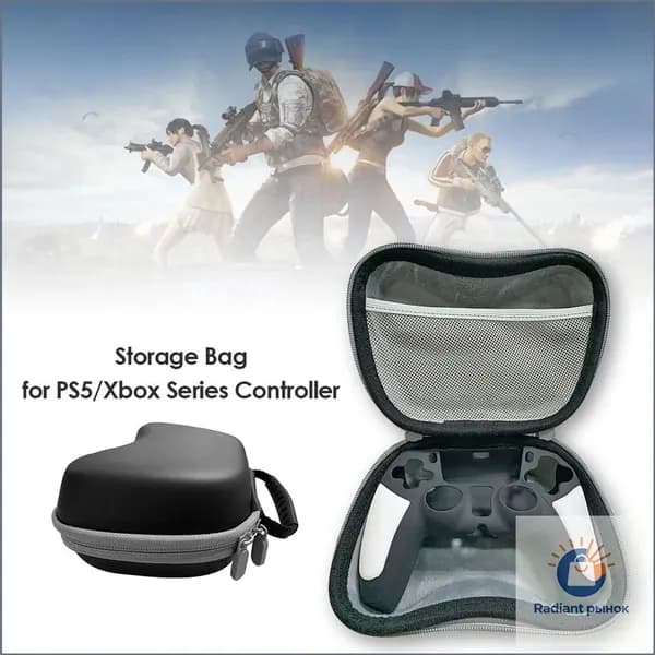 Чехол для PS5 контроллера с ручкой, совместим с Xbox Series X