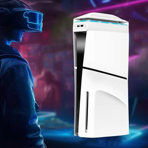 Вентилятор охлаждения для PS5 Slim с RGB-подсветкой и трёхскоростным управлением