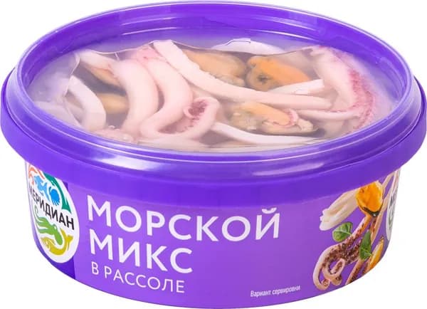 Морской микс в рассоле Меридиан, 270 г