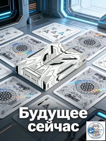 Покерные карты Marvel Серебряный Железный Человек, лимитированная серия, коллекционные
