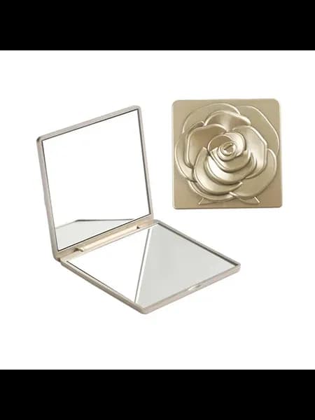Портативное складное зеркало-роза 7 см Rose Gold