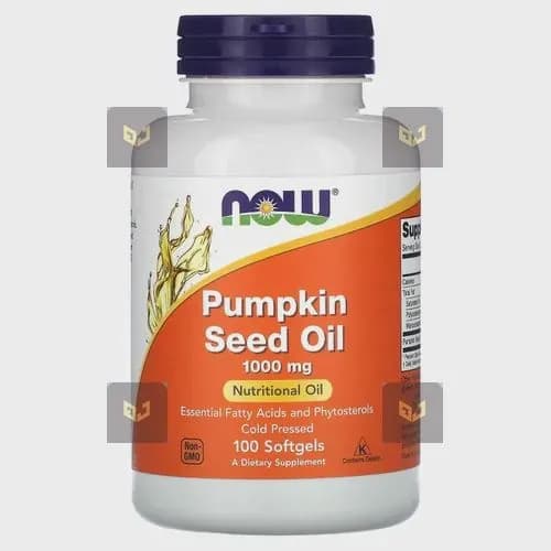 NOW Foods, Pumpkin Seed oil, Масло тыквенных семечек, 1000 мг, 100 мягких капсул