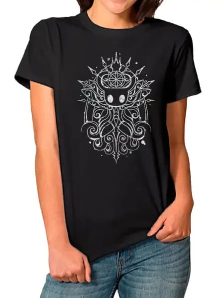 Футболка с принтом Hollow Knight Видеоигры Женская