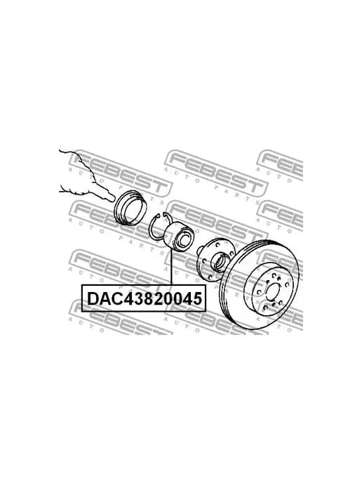 Подшипник ступицы колеса DAC43820045