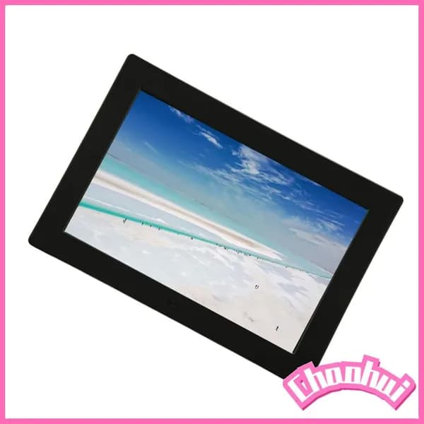 10 Inch Digital Photo Frame, Яркие цвета и высокая четкость изображения, для семейных мероприятий и просмотра Черный европейский стандарт