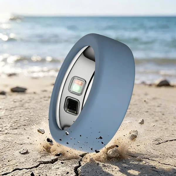 Чехол для кольца Oura Ring 5 из силикона, зелёный, размер S