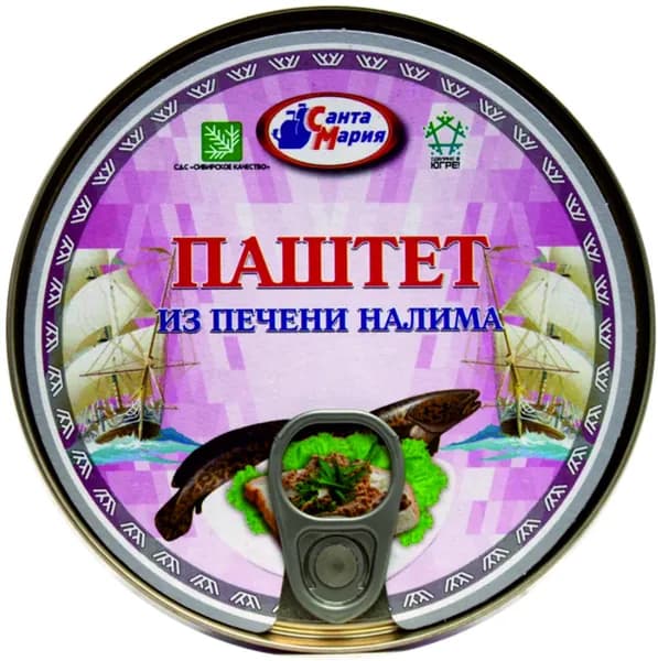 Паштет из печени налима, 170г Санта Мария