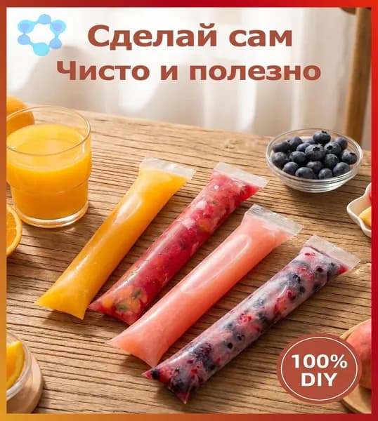 Форма для льда "узкие пакеты для мороженого", 100 шт