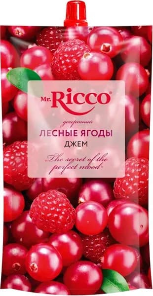 Mr.Ricco Джем десертный Лесные ягоды, 300 мл /