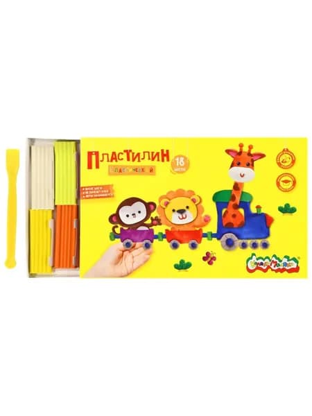 Пластилин Каляка-Маляка, 18 цветов, 360 г