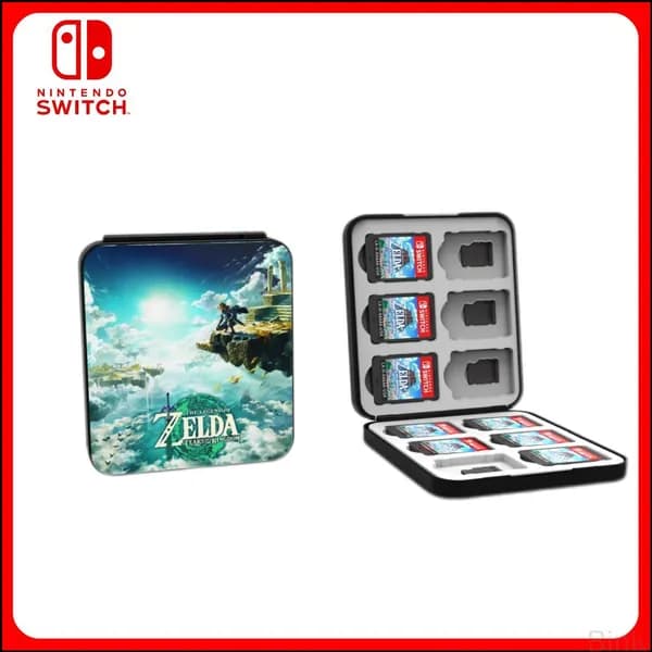 Эксклюзивный кейс для Nintendo Switch, созданный для хранения 12 картриджей и 12 TFкарт в стиле серии Легенда о Зельде