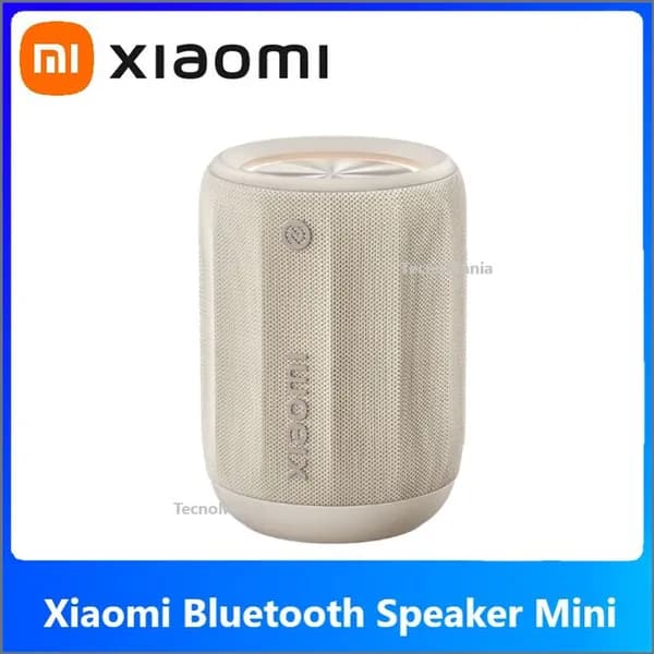 Беспроводная портативная колонка Xiaomi Bluetooth speaker mini ASM01A HyperOS Bluetooth 5.3 NFC IP67 RGB светло-бежевый