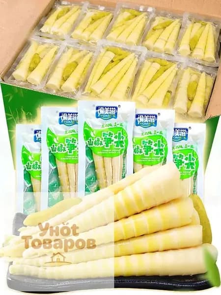 Консервированные побеги бамбука с овощами 140г, хрустящие маринованные