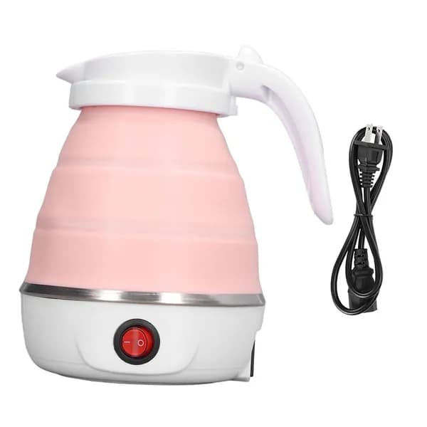 Электрический чайник Foldable Silicone Kettle, розовый