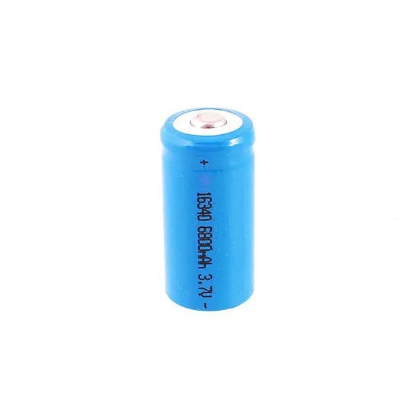 Аккумуляторная батарейка (элемент питания) Li-Ion 16340 (RCR 123A) ( 3,7 В / 6800 mAh ) bulk 1 штука