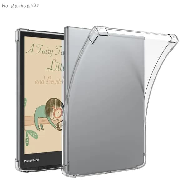 BOZHUORUI Прозрачный чехол для 7,8-дюймового Pocketbook 740 InkPad 3/InkPad 3 Pro e-Reader - Легкий ультратонкий прозрачный силиконовый гибкий мягкий задний чехол