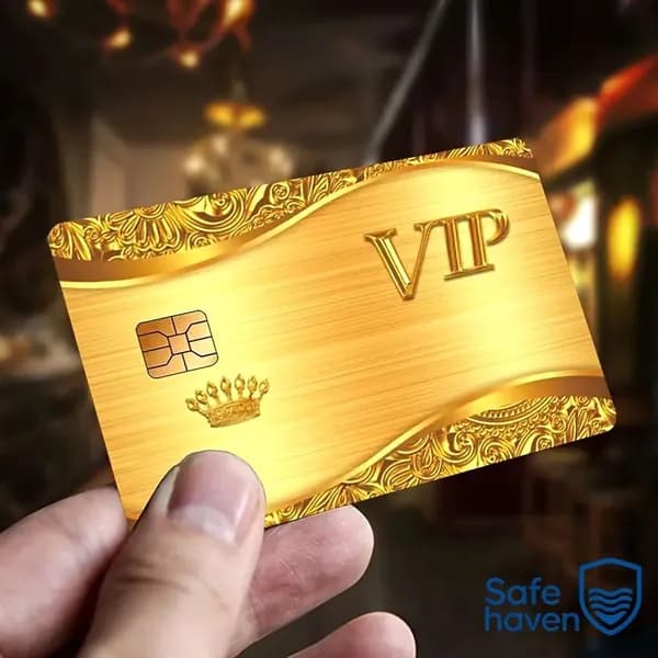 Золотой VIP Банковская карточка 1 шт.