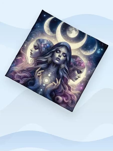 Скатерть для гадания с мистическим рисунком, - 50х50см