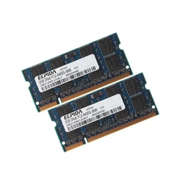 Elpida Оперативная память DDR2, 800 МГц, 2 x 2 ГБ (Elpida EBE21UE8ACUA-8G-F (Kit 2x2Gb))