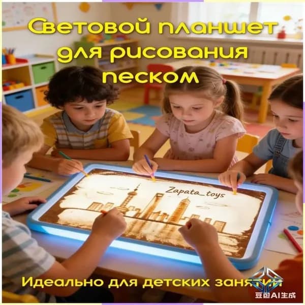 Планшет для рисования песком Пескография,набор для творческого развития