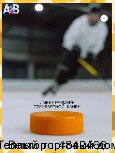Шайба хоккейная, 1 шт
