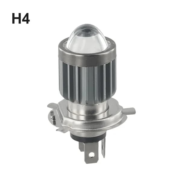H6 BA20D H4 светодиодная фара для мотоцикла с линзой, двухцветный дальний/ближний свет, противотуманная лампа