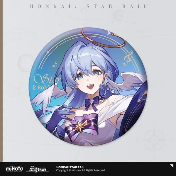 Голографический радужный жестяной значок Honkai: Star Rail HSR, серия Star Rail LIVE (концерт), коллекционный аниме мерч персонажей, диаметр 58 мм
