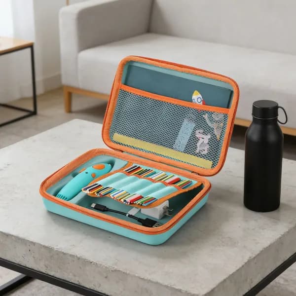 Чехол для 3D-ручки 3Doodler Start+ Essentials из ЭВА, зелёный, водонепроницаемый